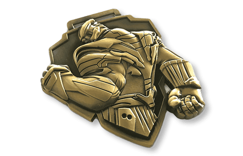 3D metalen broches